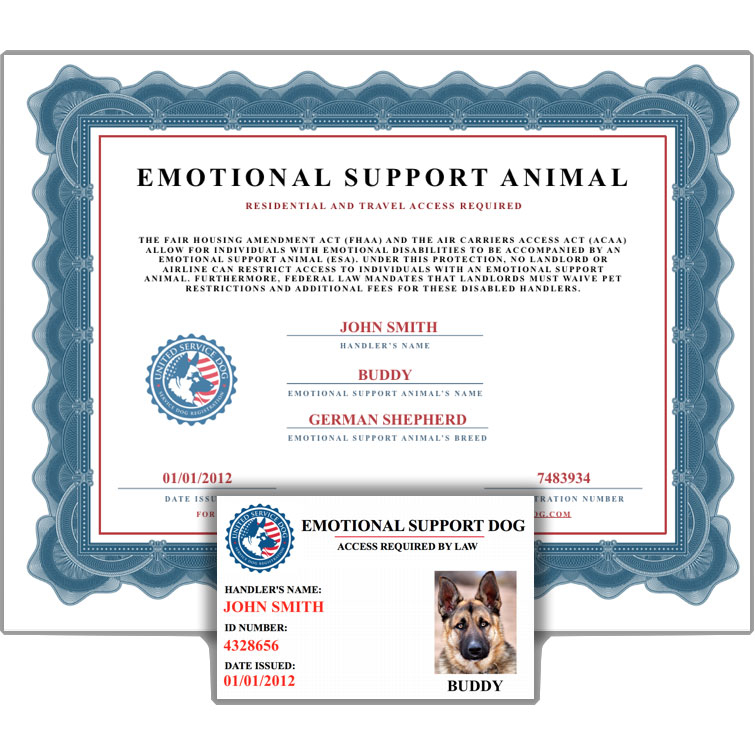 Emotional Support Animal Certification Free Paradox